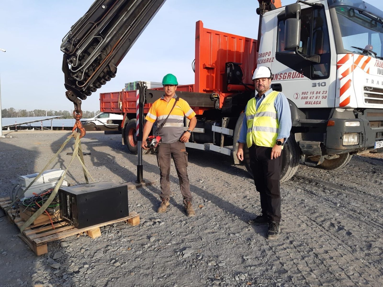 Parte del material donado por Endesa al Ayuntamiento de Huelva.