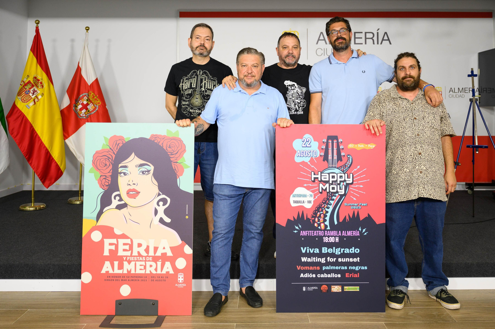 Diego Cruz presidiendo la presentación de la 16º edición de Happy Moy Fest.