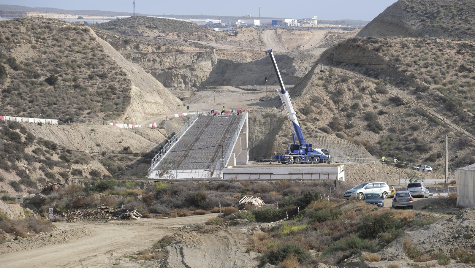 Las obras del AVE a su paso por Viator, en imágenes