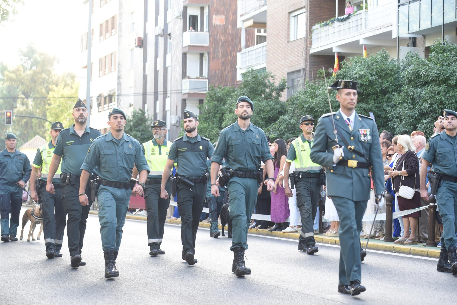 El desfile de la Guardia Civil de Córdoba por el día de la Virgen del Pilar