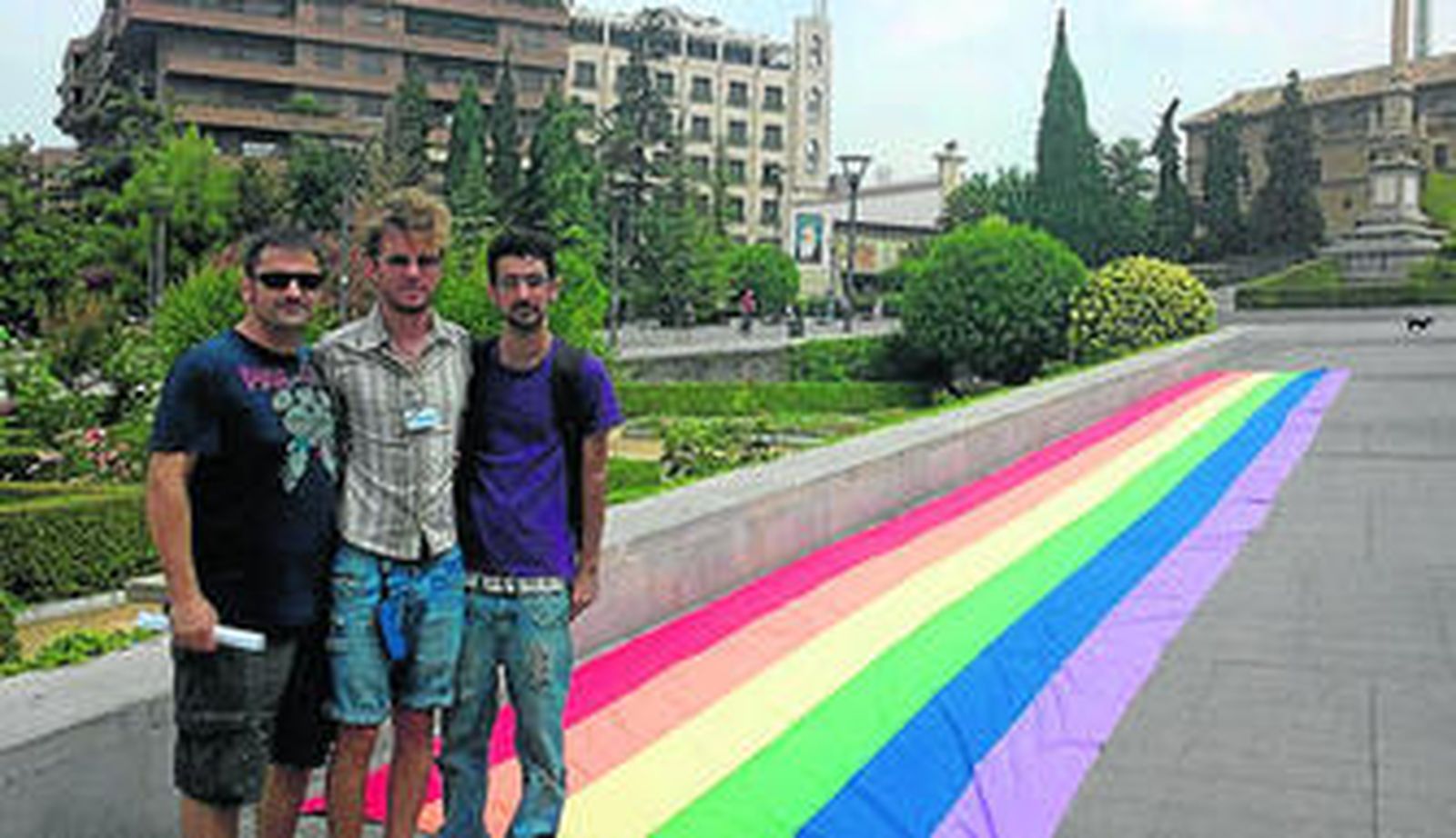 Colega conmemoró ayer el aniversario de los matrimonios igualitarios con un acto en el Triunfo.