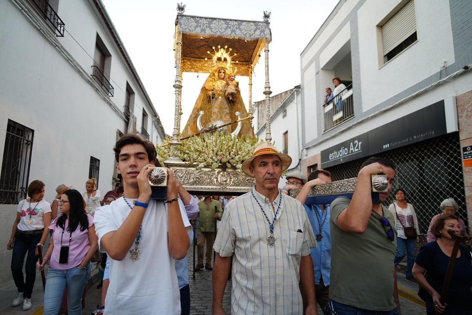Despedida de la Patrona y Alcaldesa Perpetua de Villanueva de Córdoba.