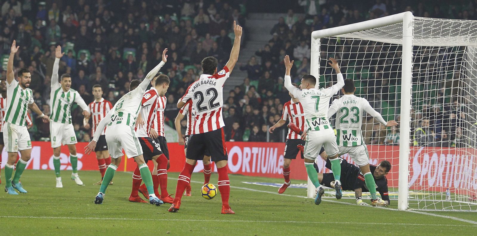 Imagen del Betis-Athletic de la pasada temporada en el Villamarín.