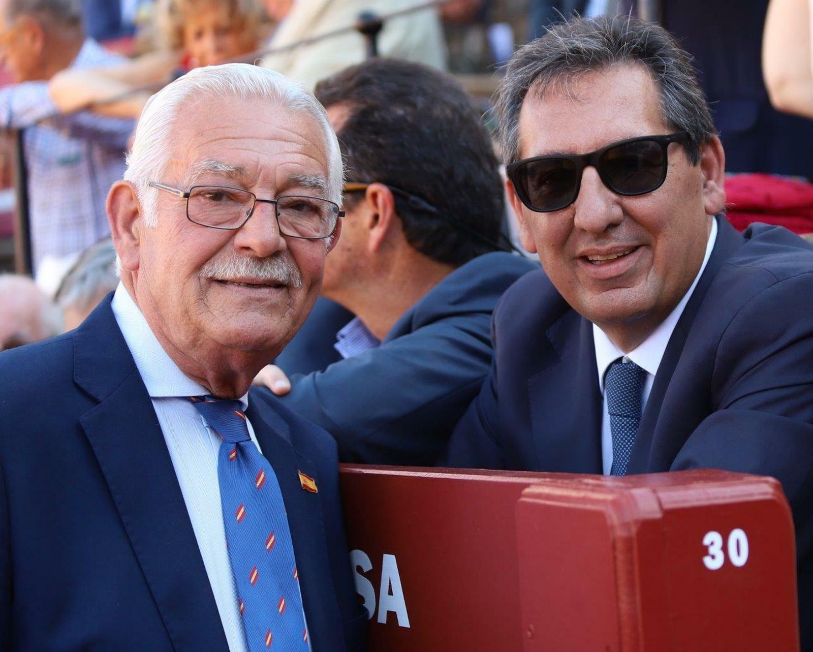 Manolo Vasco y el Presidente de la Fundación Cajasol , Antonio Pulido