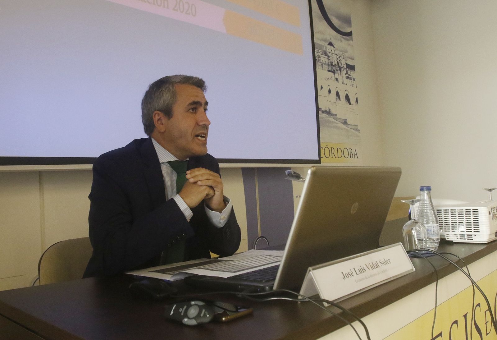 José Luis Vidal, en la presentación de las cuentas de la Diócesis.