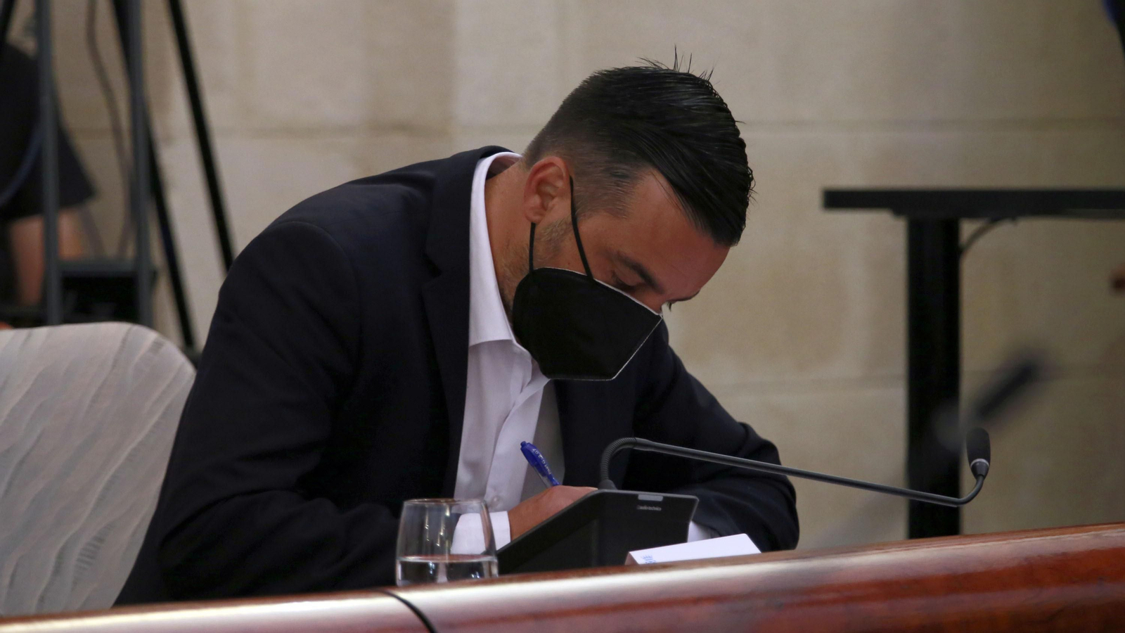 El concejal de Urbanismo, José Antonio Díaz, durante el pleno.