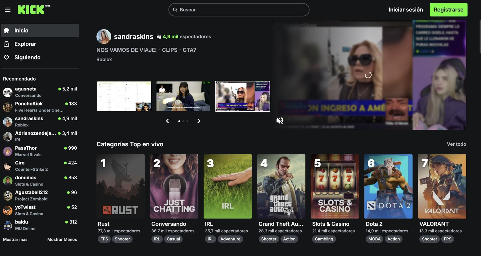 La plataforma de streaming australiana Kick
