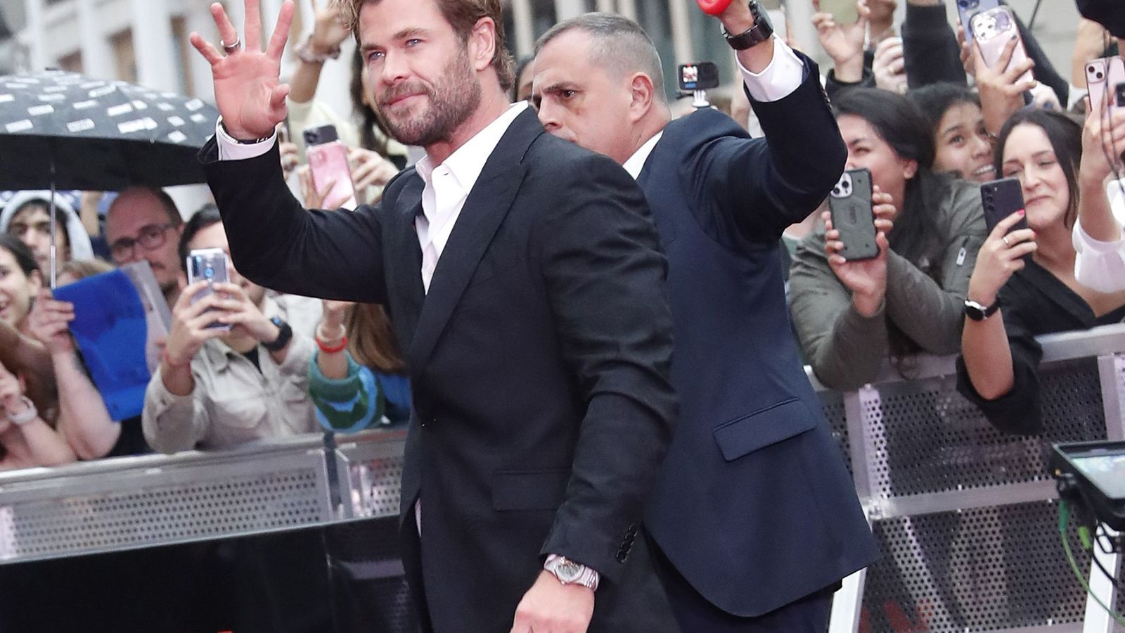 El actor Chris Hemsworth este miércoles en Madrid