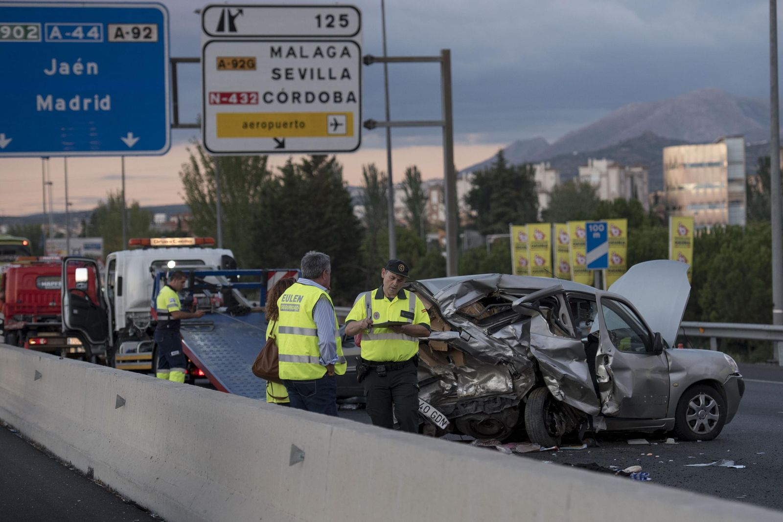 Imagen de archivo de un accidente en la Circunvalación de Granada
