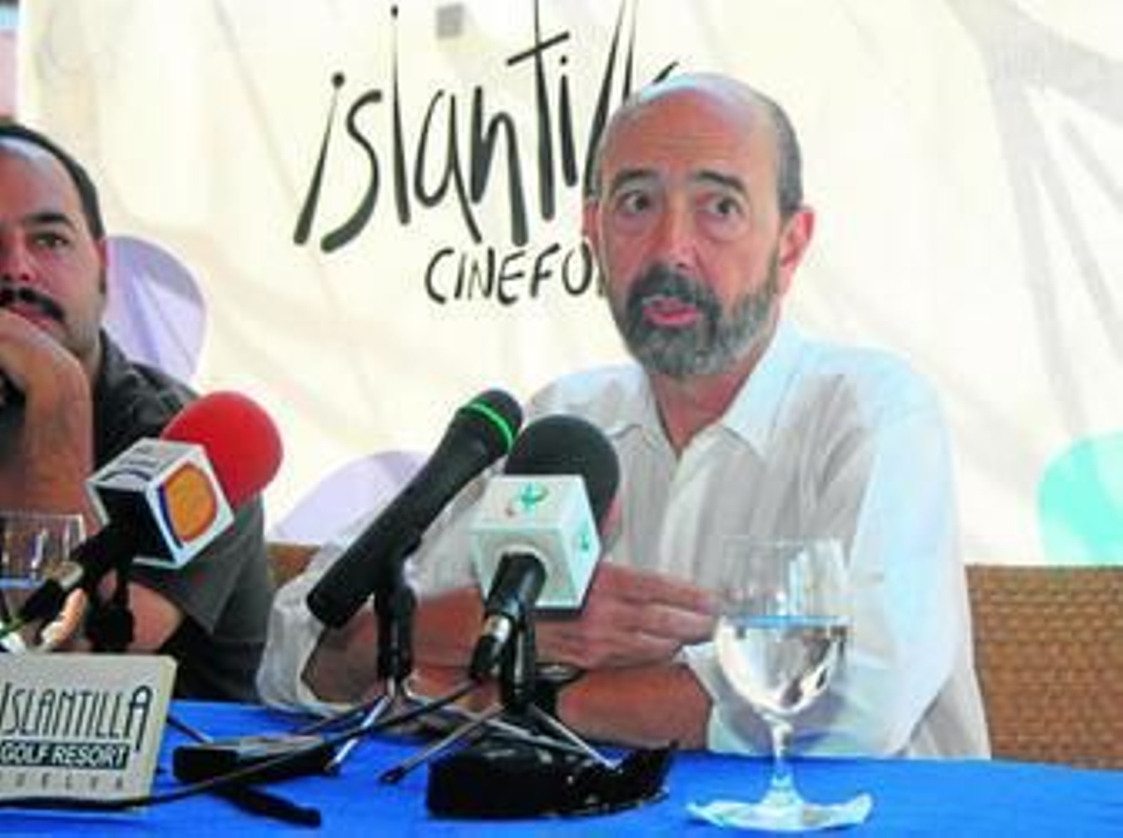 El actor Miguel Rellán, ayer durante la rueda de prensa previa a la gala homenaje.