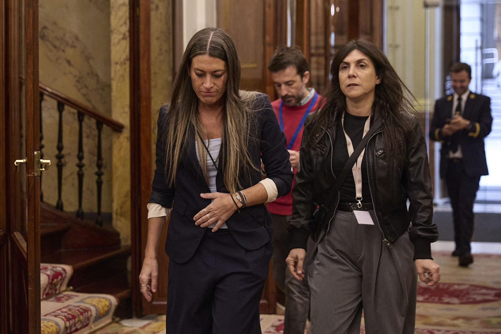 La portavoz de Junts en el Congreso, Miriam Nogueras, este jueves en el Congreso.