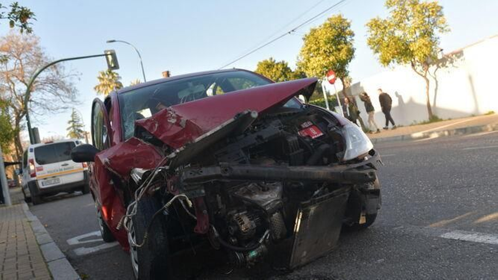 Un accidente de tráfico en la capital cordobesa.