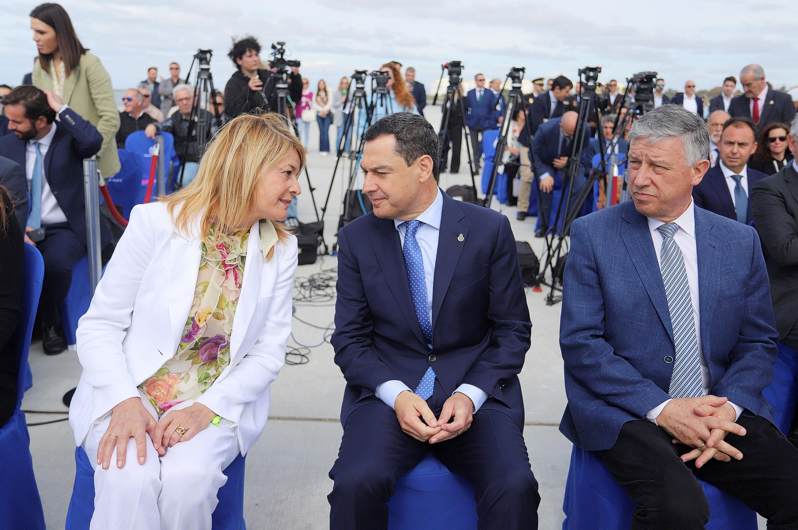 Imágenes de la inauguración de la ampliación norte del Muelle Sur del Puerto de Huelva