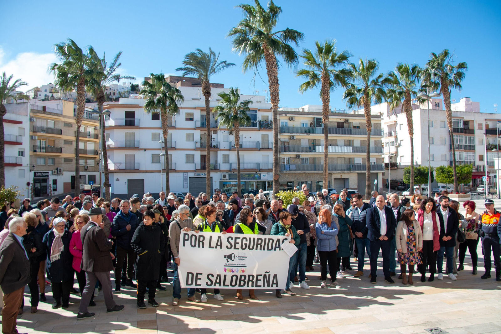Imagen de archivo de una concentración para pedir seguridad en Salobreña