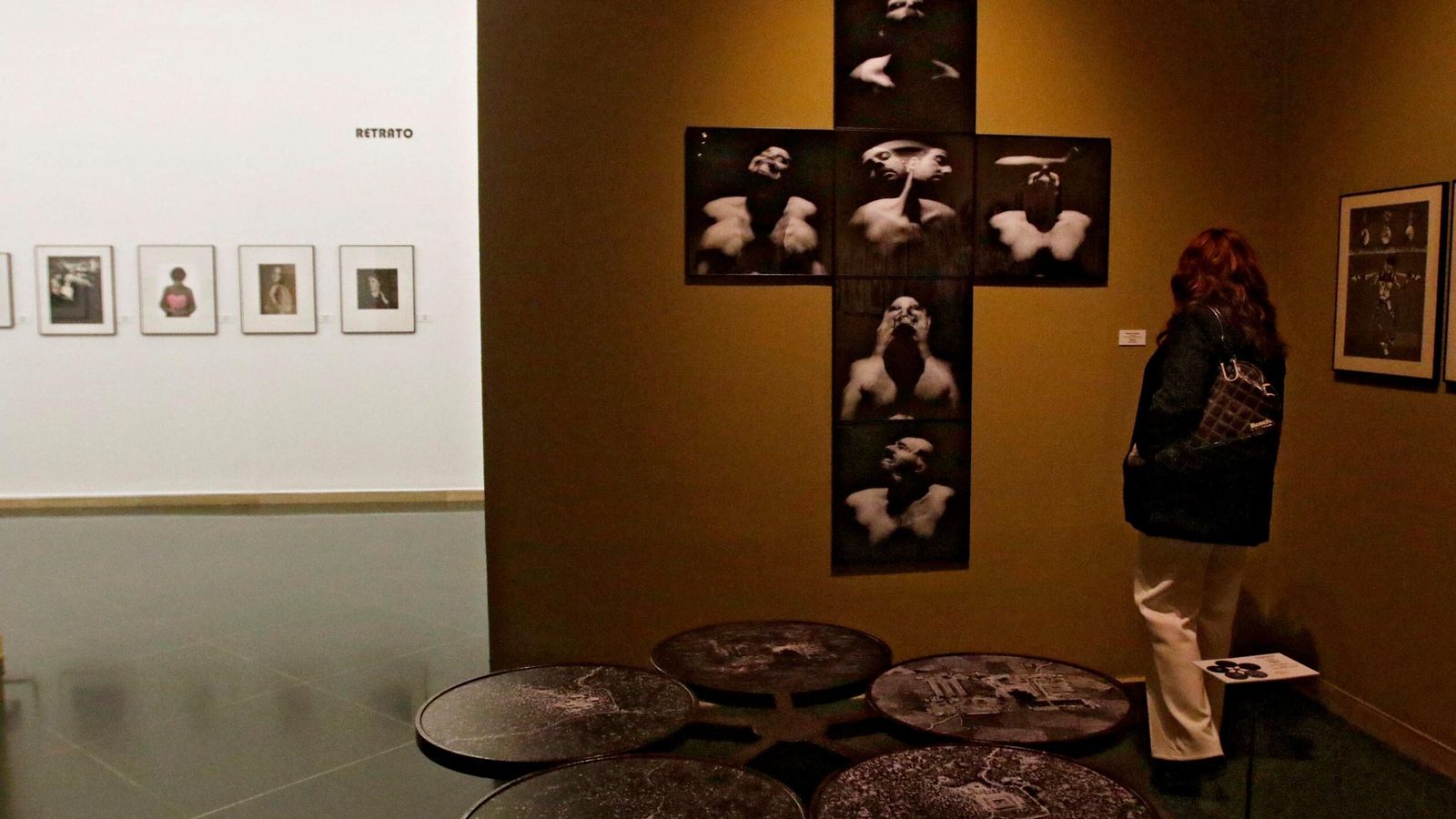 Varias de las obras expuestas en la tercera sala de la exposición.