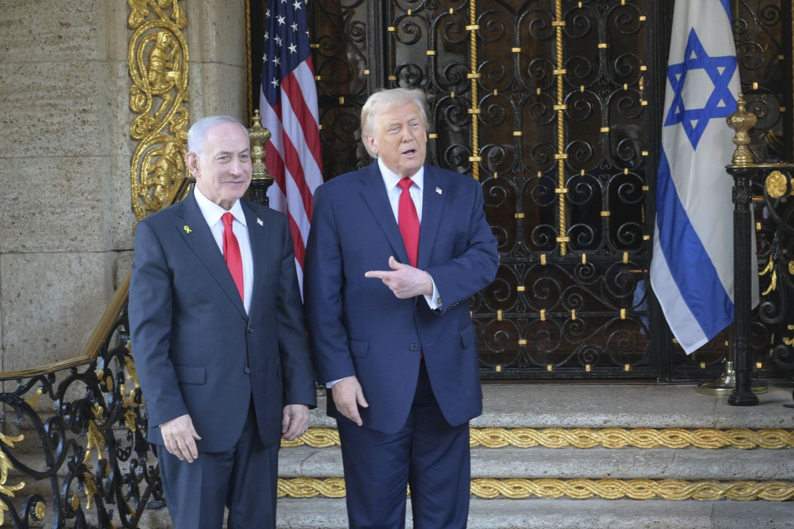 El primer ministro israelí, Benjamín Netanyahu, y el presidente de EEUU, Donald Trump