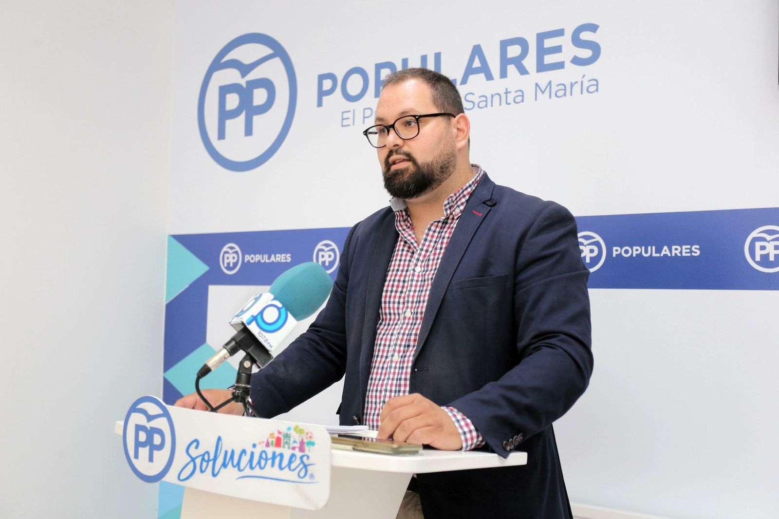 Una imagen del portavoz del Partido Popular, Javier Bello.