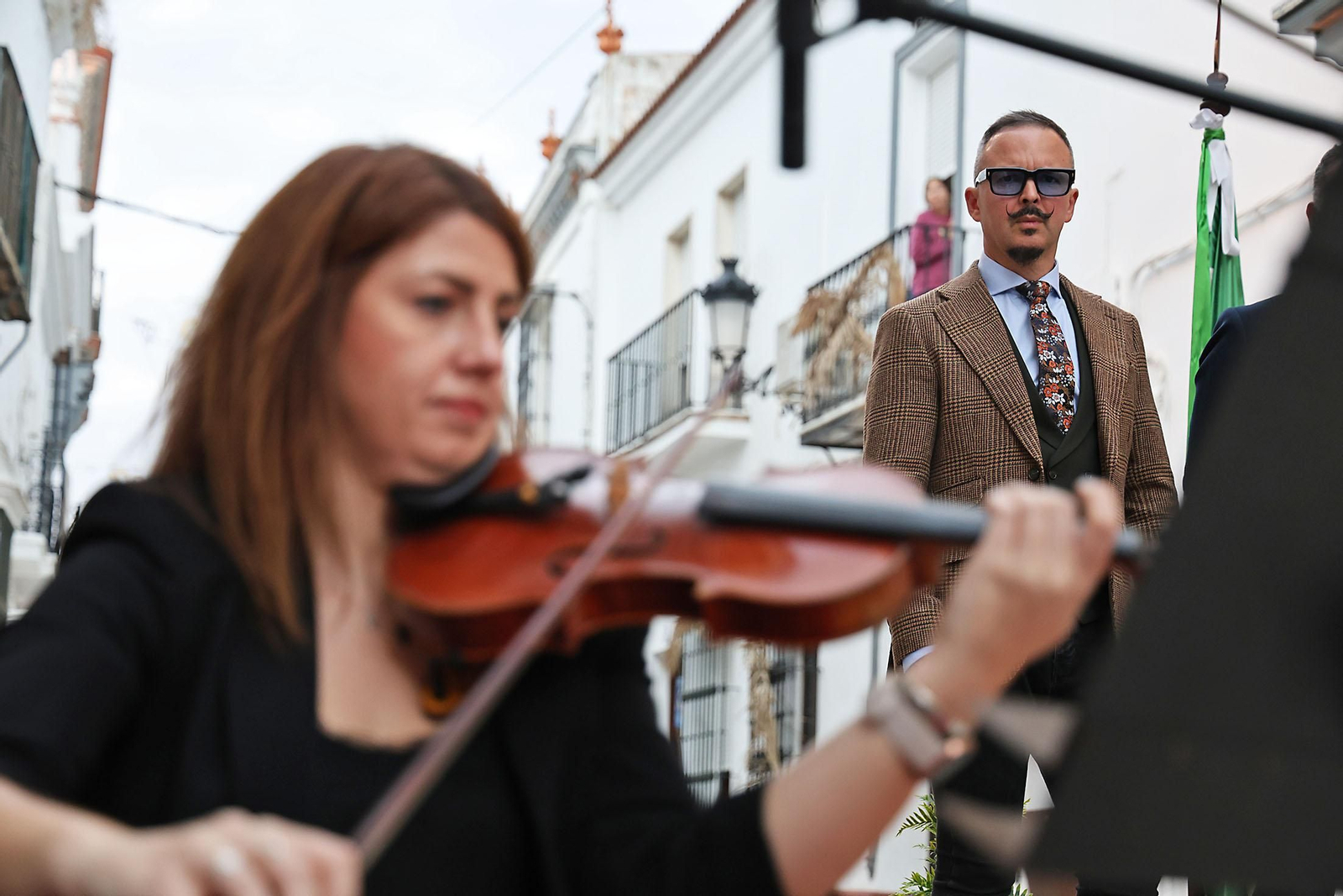 Imágenes de la inauguración en Moguer del complejo escultórico 'Juan Ramón y Platero'
