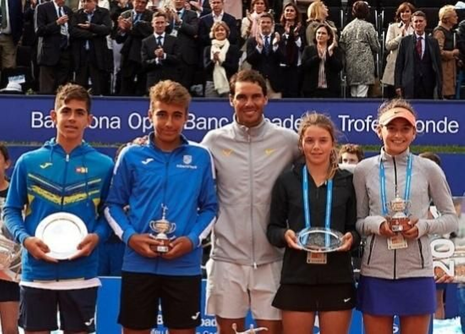 Carlos Guerrero, junto a Rafa Nadal.