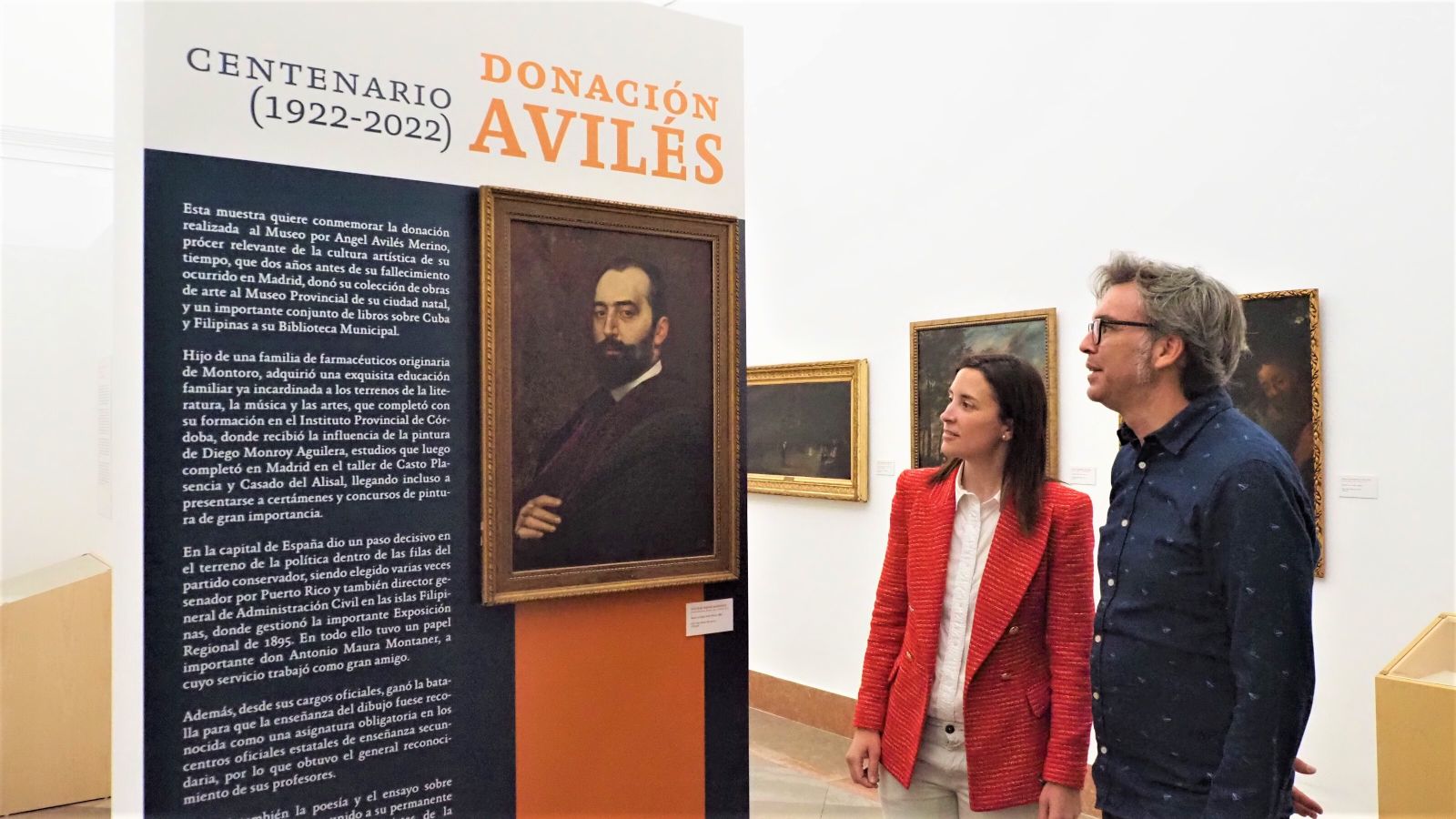 Inauguración de la exposición 'Donación de Avilés' en Córdoba.