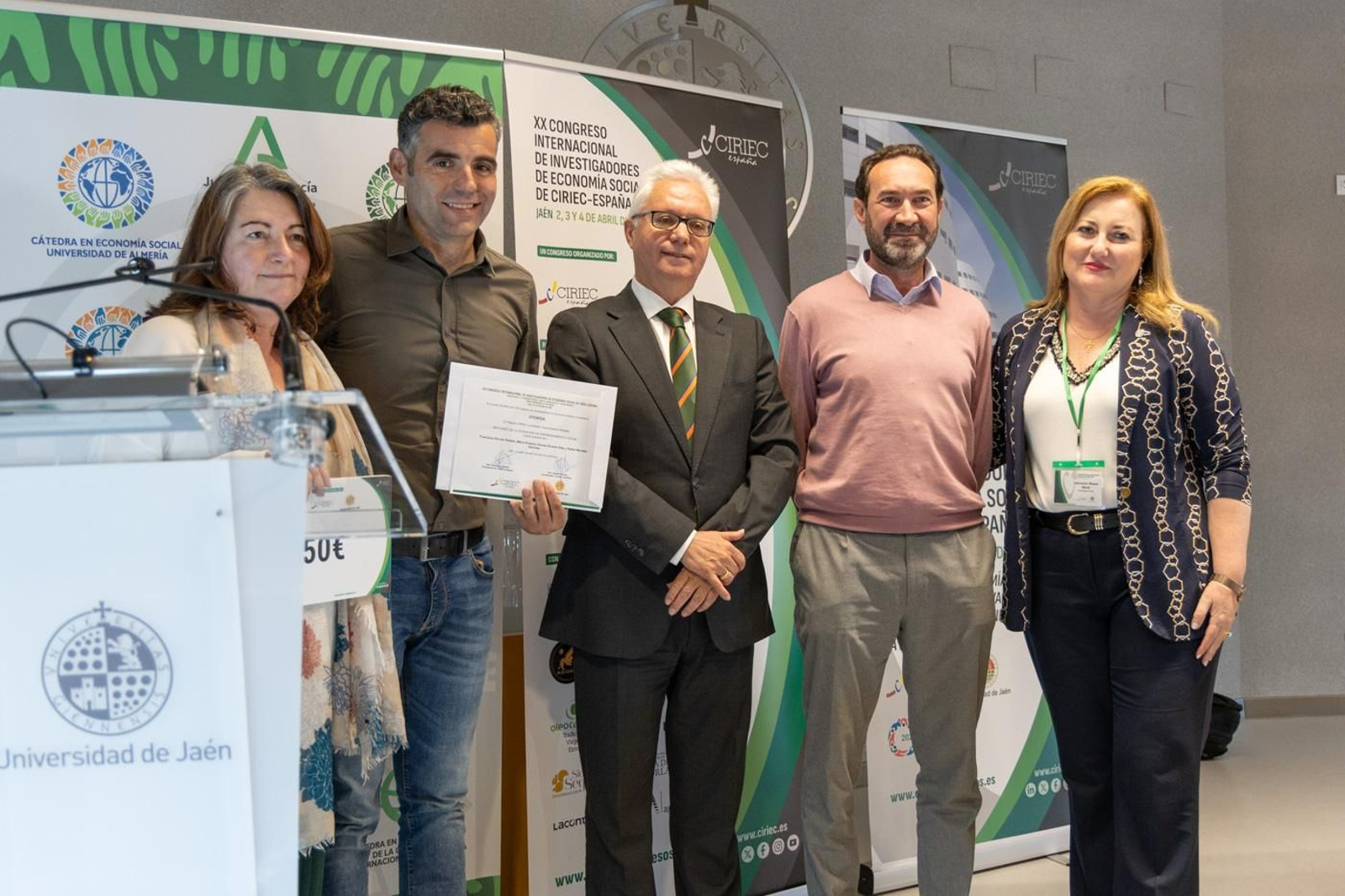 Entrega de premios y clausura del XX Congreso Internacional de Investigadores de Economía Social de Ciriec-España