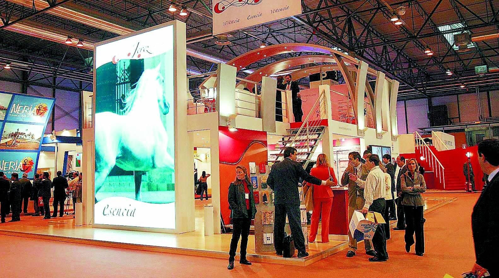 El stand de Jerez que montaron las empresas vinculadas a la Gürtel en Fitur 2004.