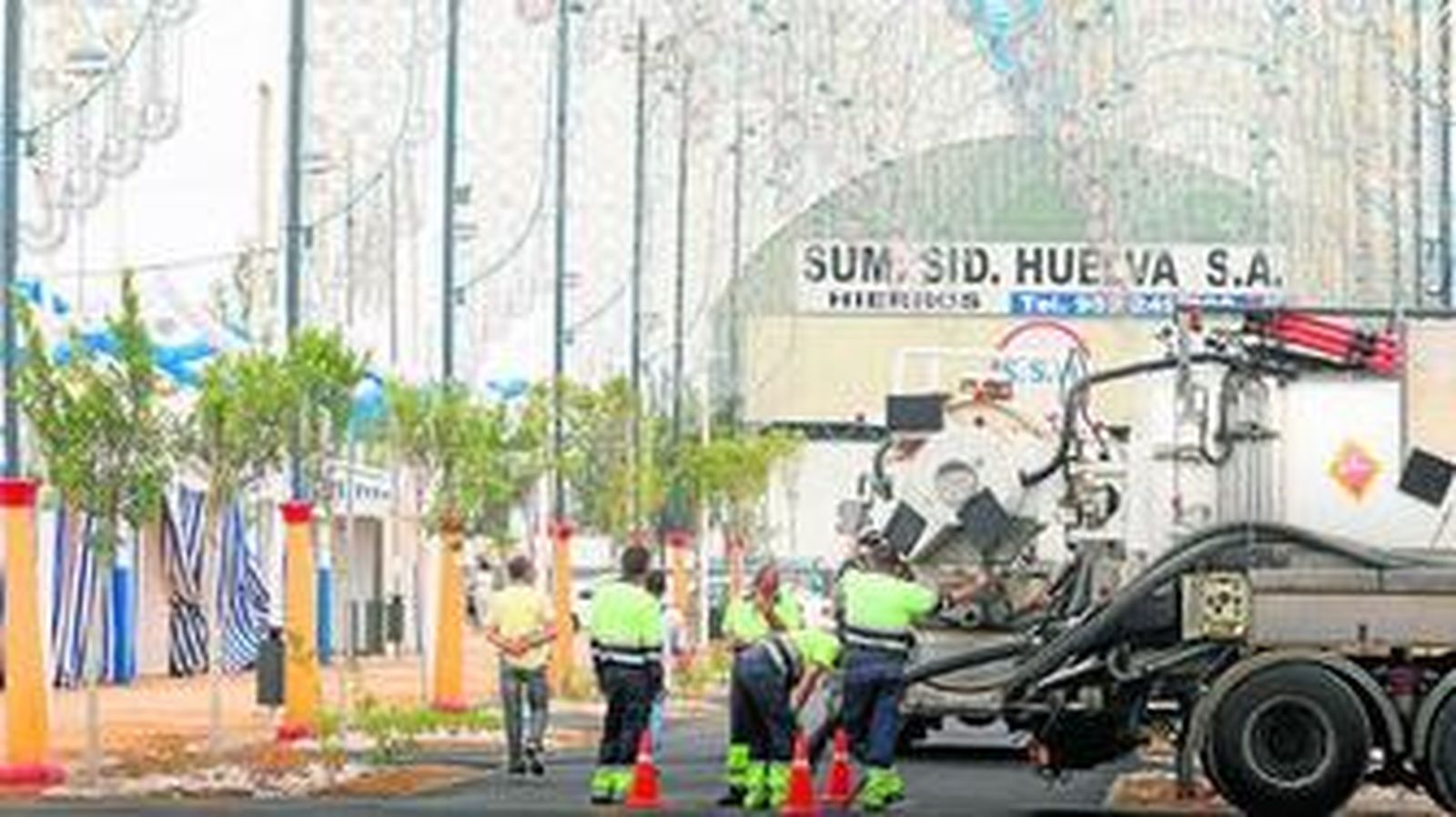 El nuevo recinto colombino está casi preparado para que empiecen las fiestas de la capital.