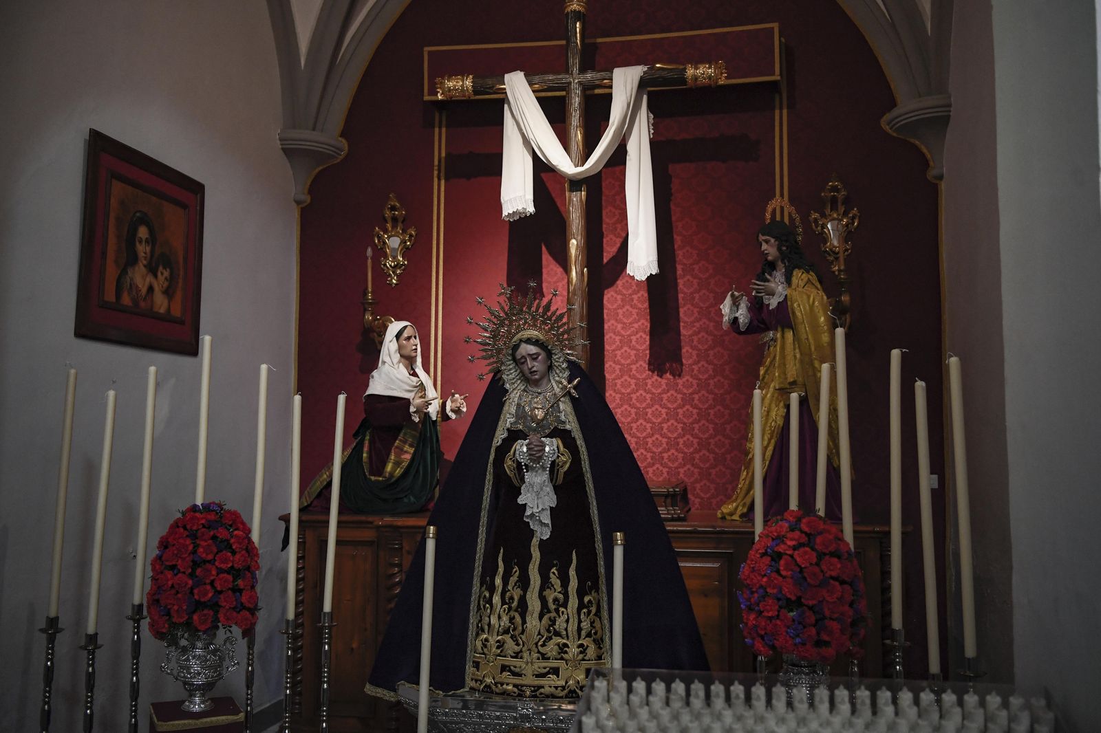 Fotos: el Zaidín visita a la hermandad el Trabajo en el Corpus Christi