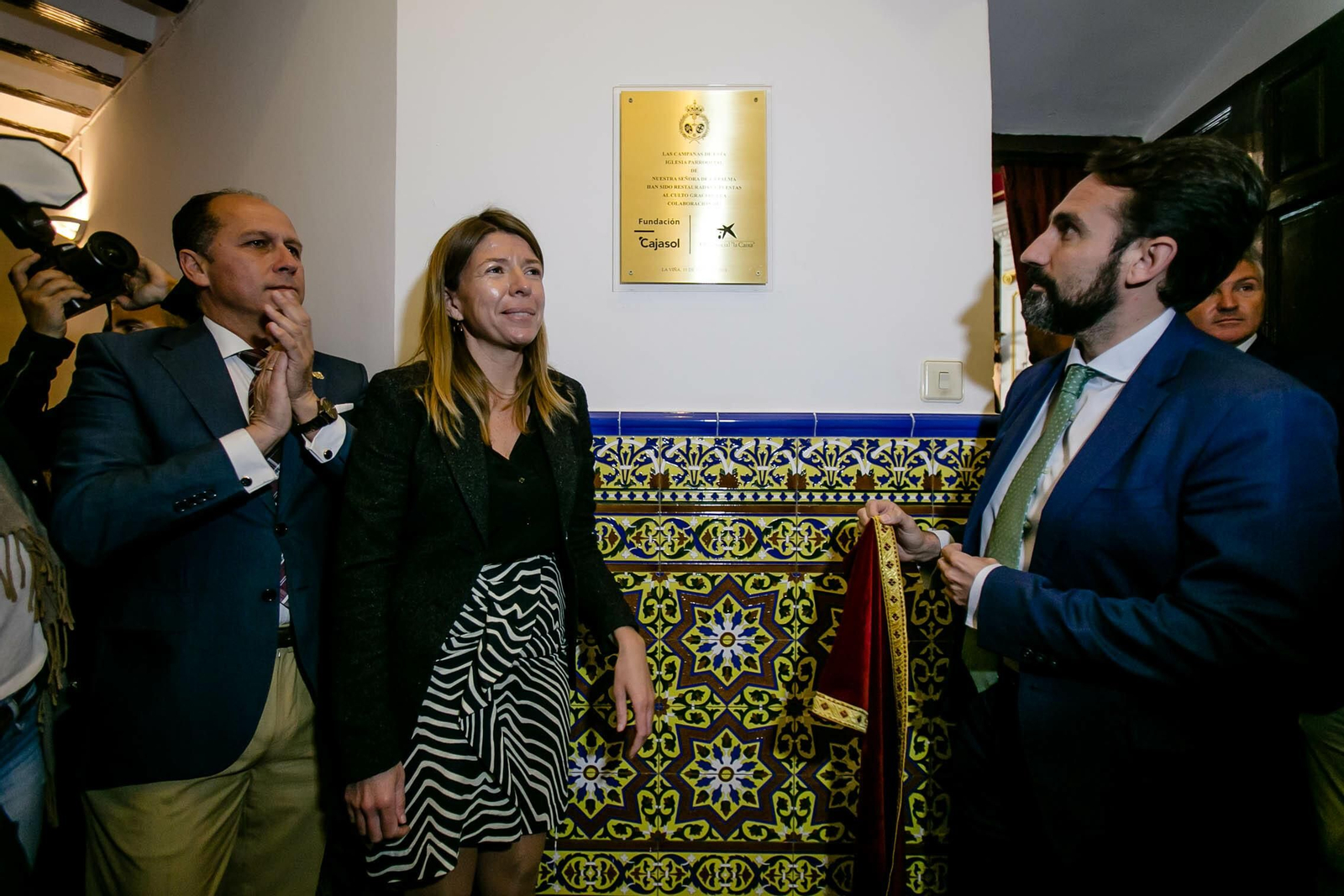 Imágenes del acto con motivo de la restauración de las campanas de la Iglesia de la Palma.