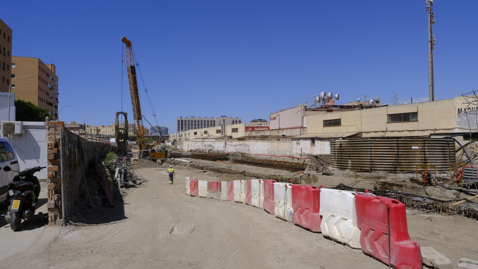 Las obras del soterramiento en Almería, en imágenes