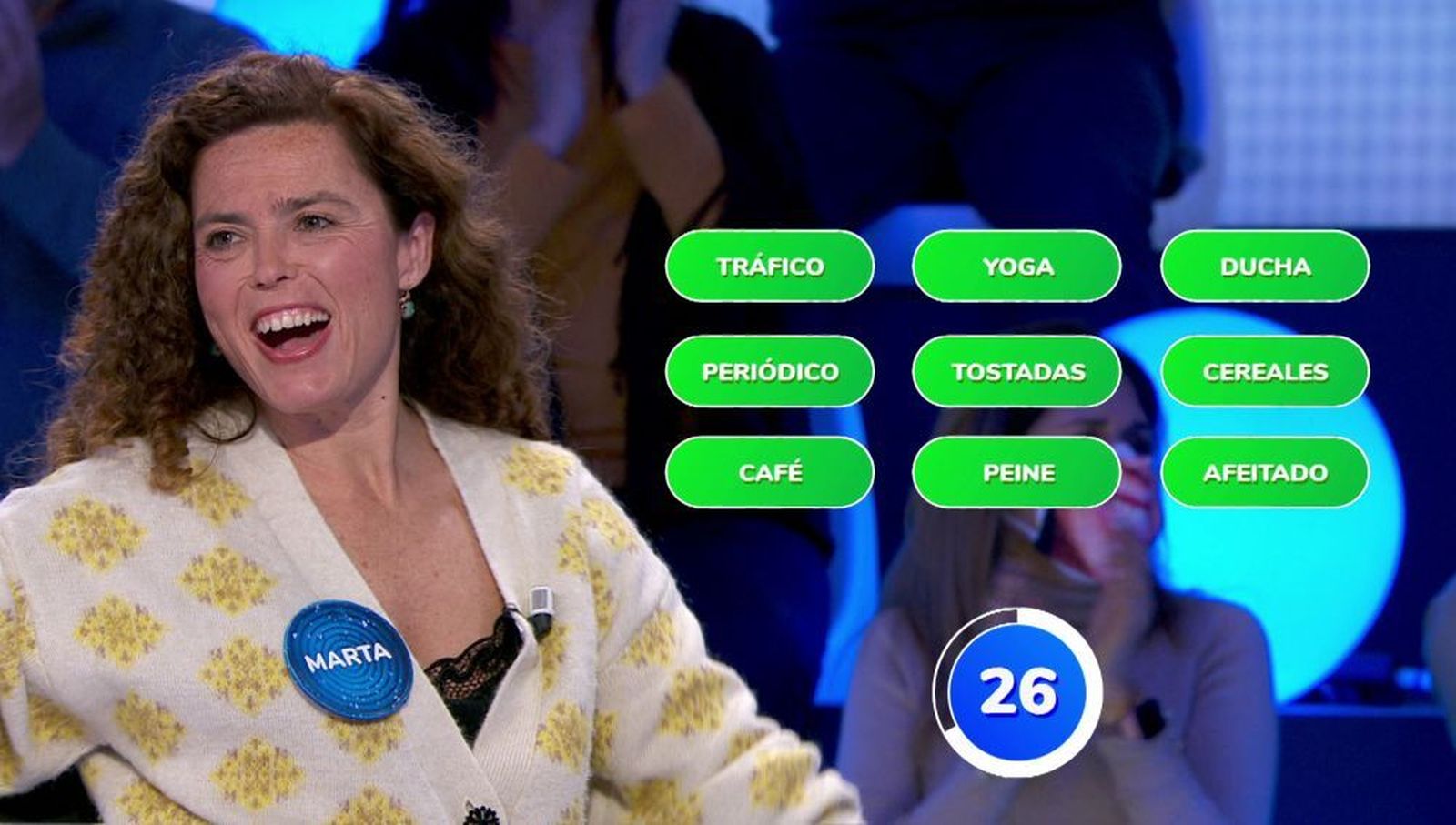 Marta Terrasa en uno de sus programas de 'Pasapalabra'