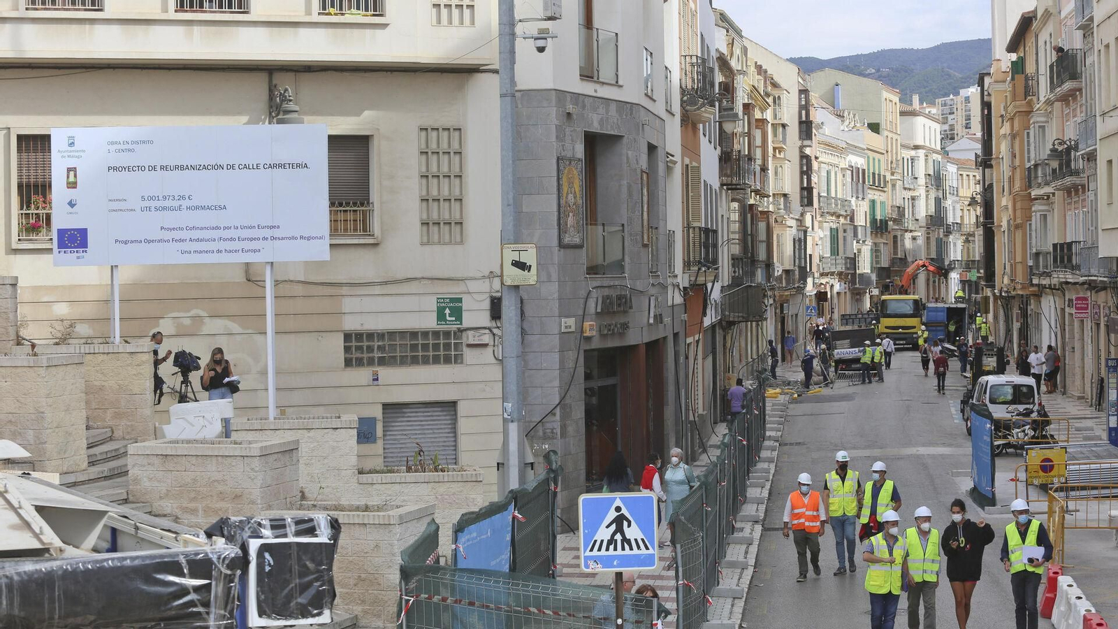 Obras en la calle Carretería