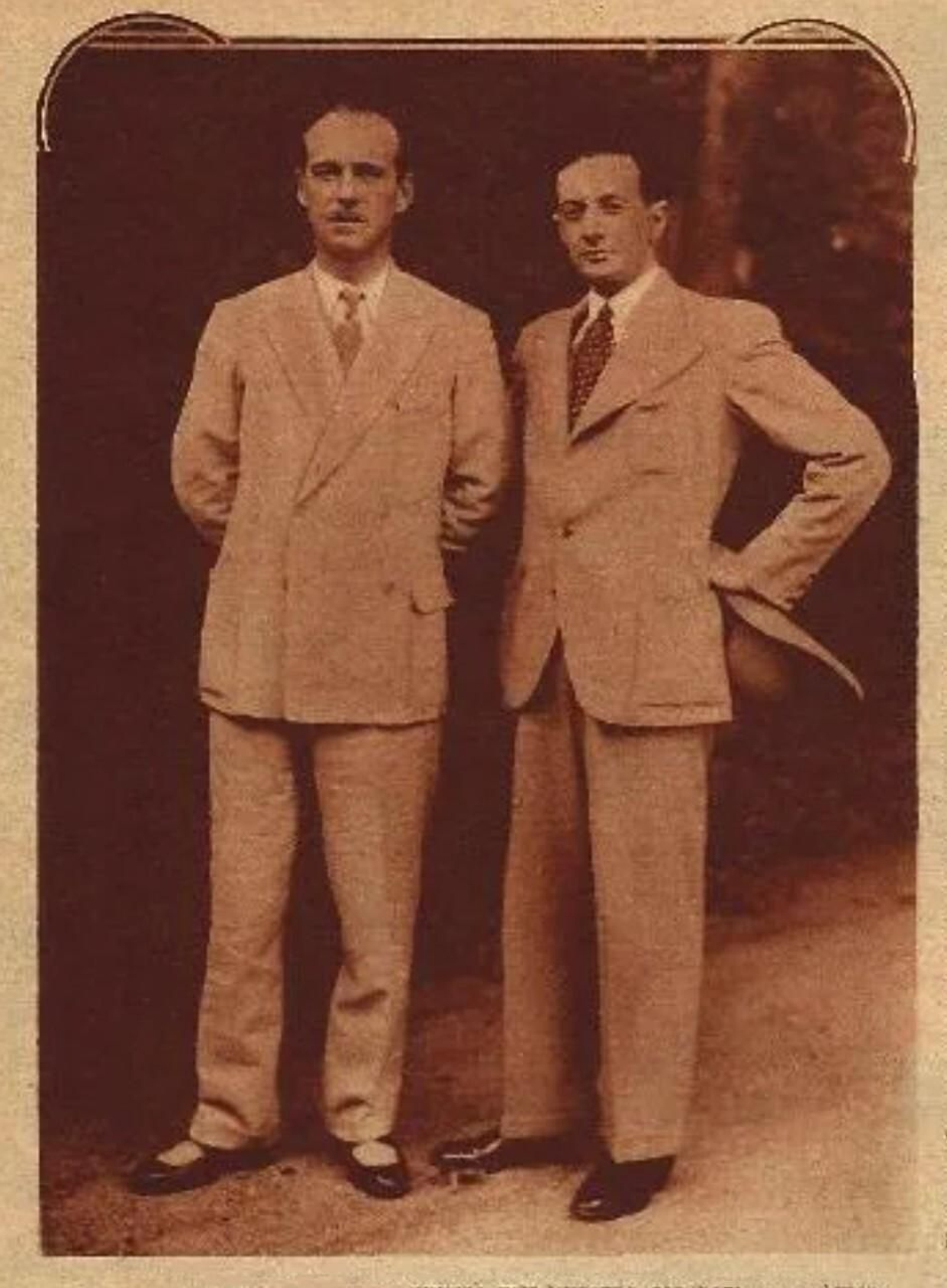 Álvaro Figueroa y Torres, conde de Romanones, y Héctor Licudi