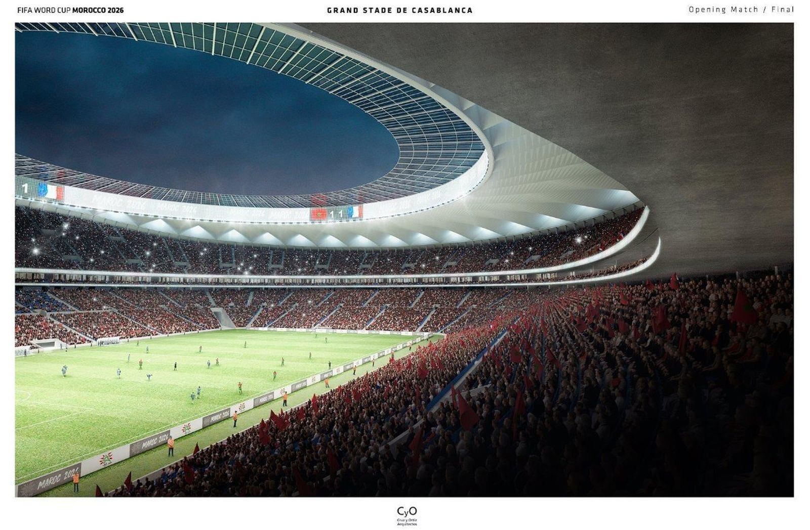 El proyecto de estadio para Casablanca