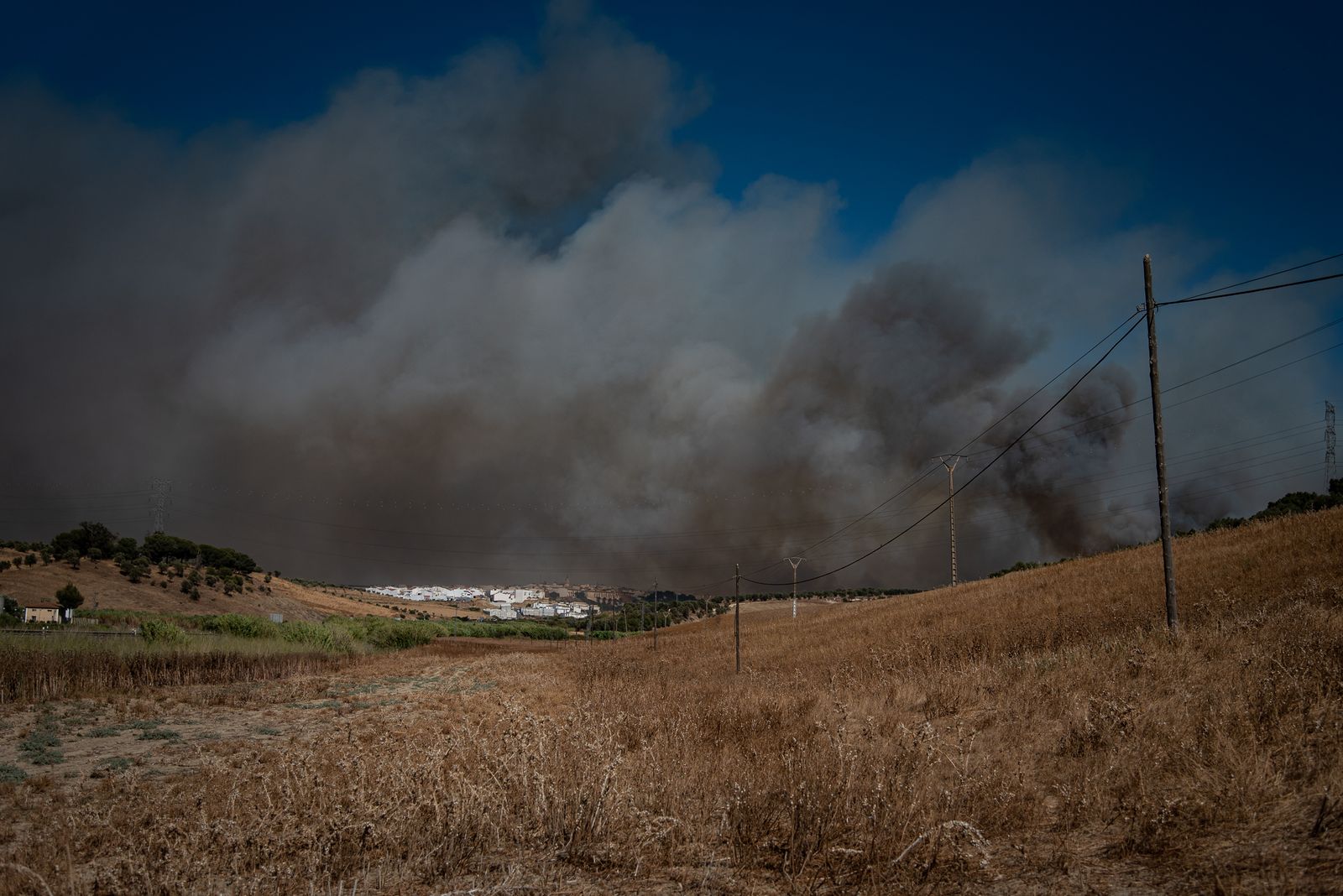 El incendio de Lucena del Puerto en imágenes