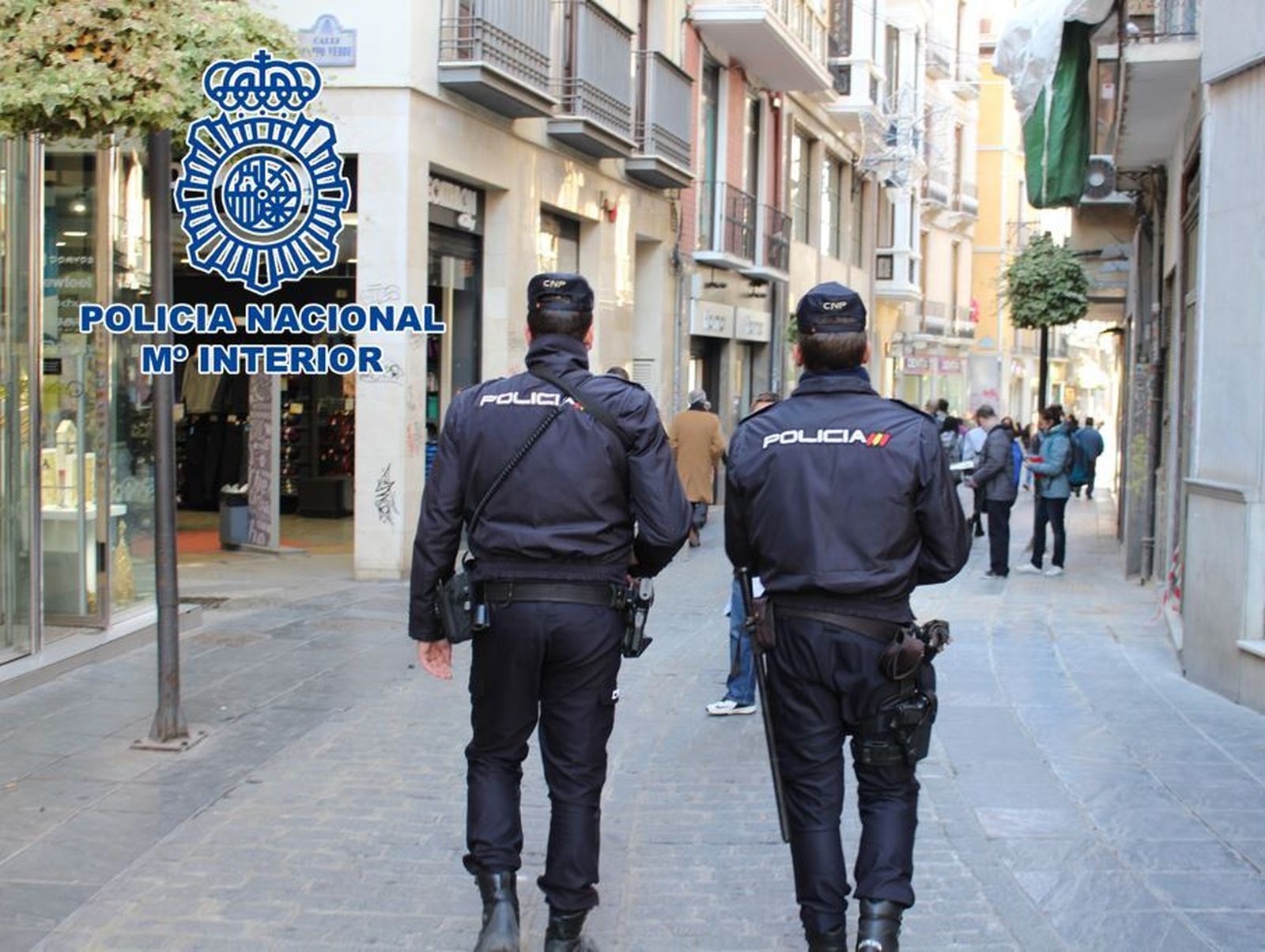 Agentes de la Policía Nacional en Granada
