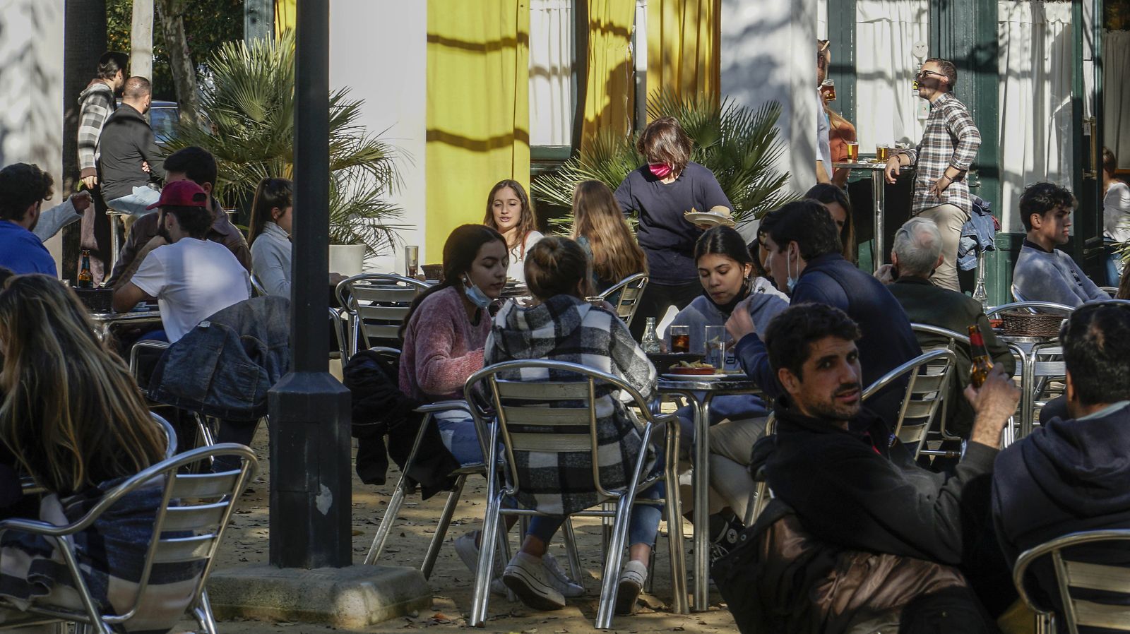Una terraza de Sevilla.