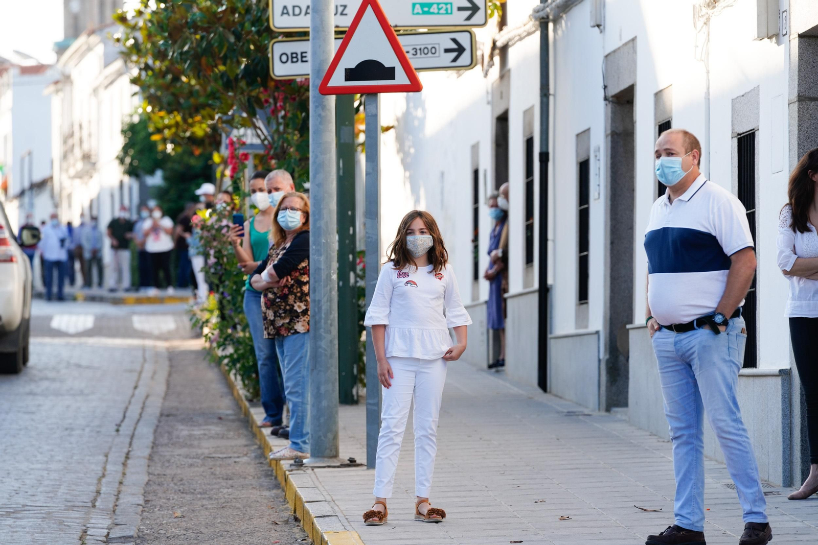 Las fotografías de la llegada de la Virgen de Luna a Villanueva de Córdoba