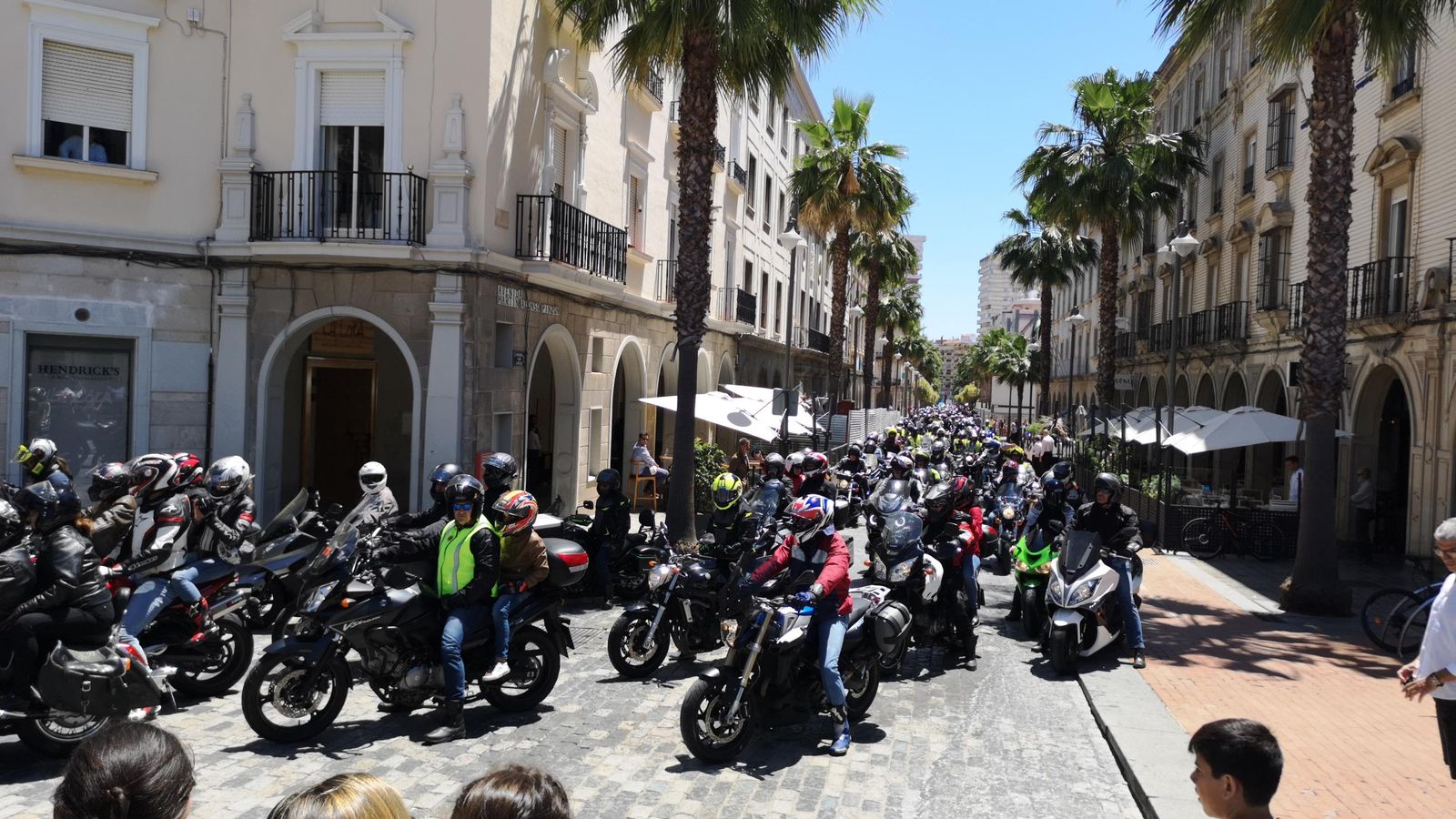 Una anterior edición de la Ruta Solidaria en Motocicleta en Huelva.