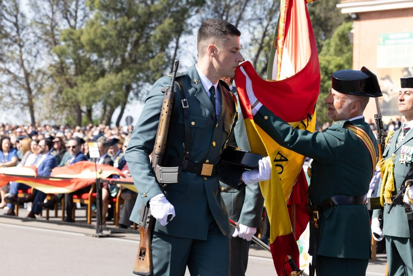 Jura de bandera de la 130ª promoción de guardias civiles de la Academia de Baeza