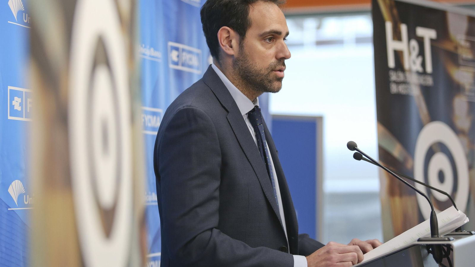 Javier Frutos durante la presentación.