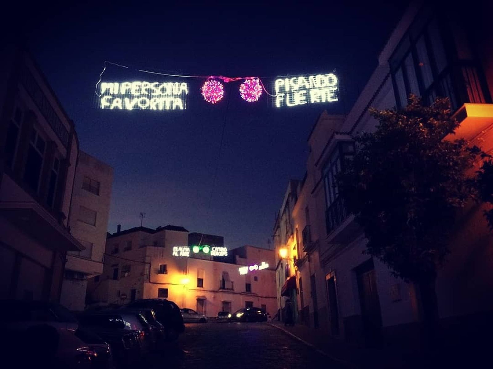 Luces con los temas de Alejandro Sanz en Alcalá.