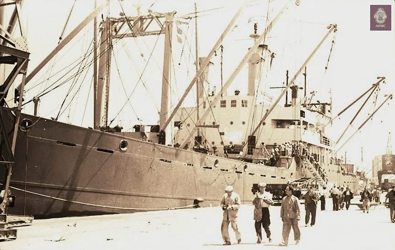 El muelle hace 70 años. Foto Duke