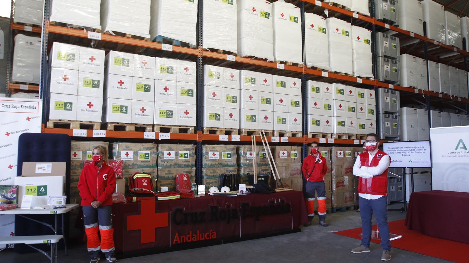 Centro logístico de Cruz Roja en Córdoba