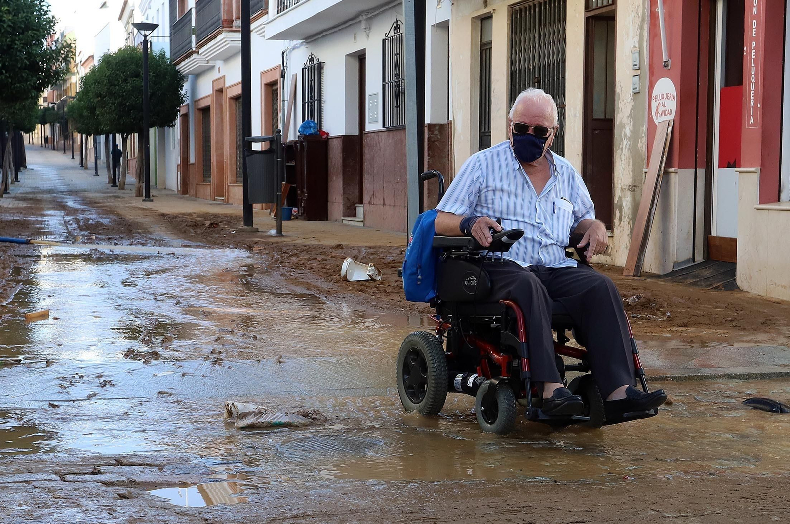 Imágenes de los destrozos provocados por el temporal en Lepe