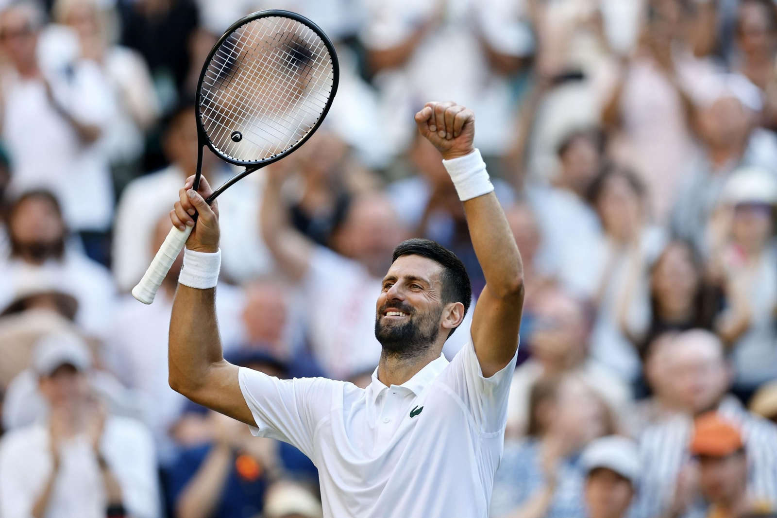 Las fotos de Wimbledon con las clasificaciones de Djokovic y Sinner