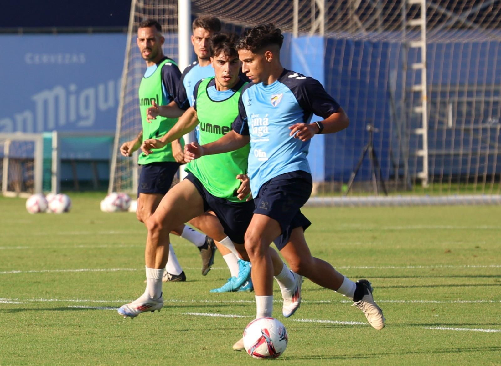 Haitam, como una moto en la última sesión del Málaga CF