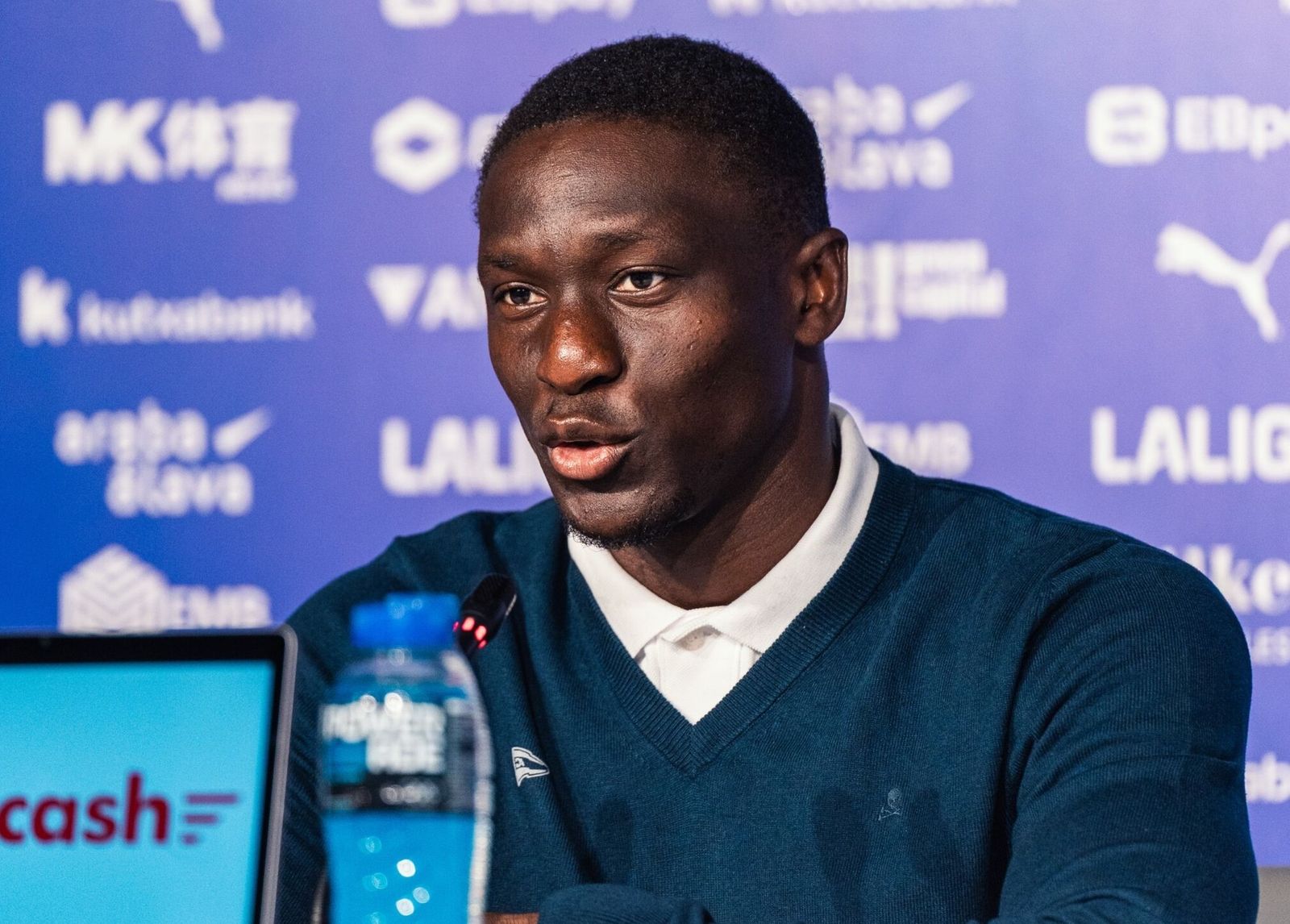 Diabate, en su presentación en Mendizorroza.