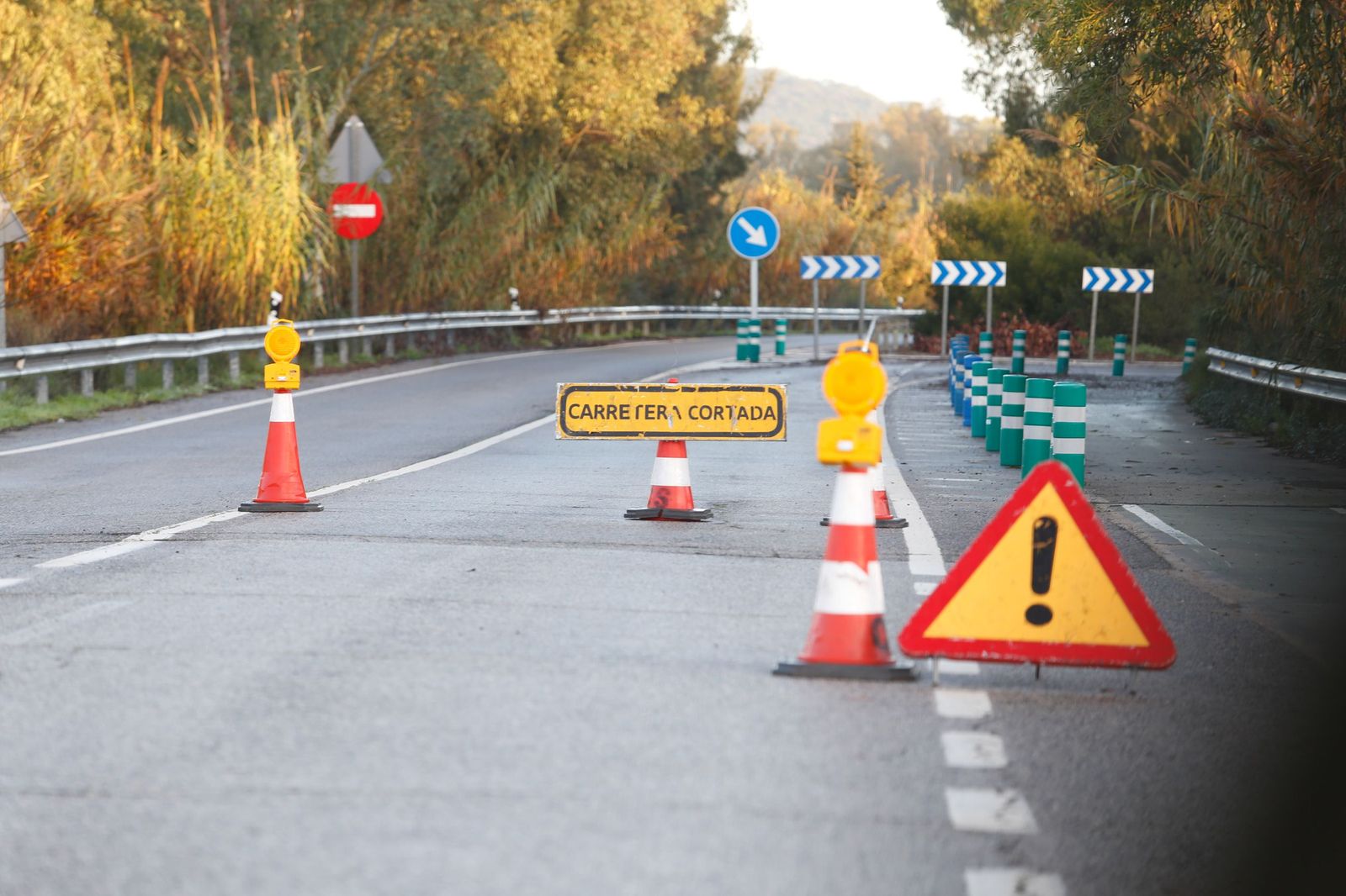 Las fotografías de Guadarcote, el río Guadarranque y la Estación de San Roque tras el paso de la borrasca Francis