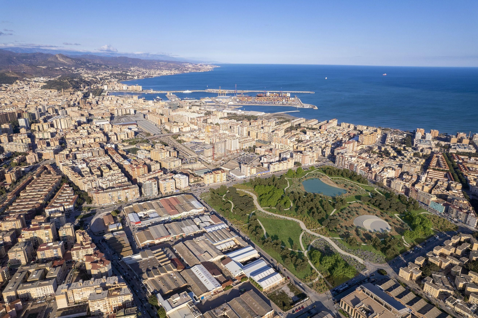 Así es el Bosque Urbano que quieren Málaga en los terrenos de Repsol Así es el Bosque Urbano que quieren Málaga en los terrenos de Repsol